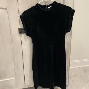 Elegant Black Velvet Dress